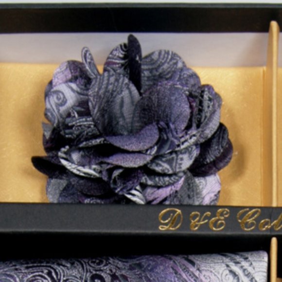 NOT FOR SALE Daniel Ellissa Purple Silver Bow & Neck Tie 6 Set - Picture 3 of 6
